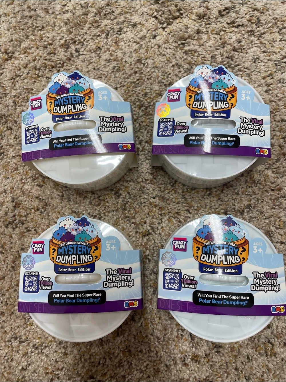 4 RMS polar bear dumplings sealed